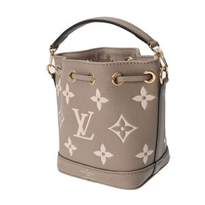 Louis Vuitton Creme Shoulder Leather Cream Empreinte Bag Noe Tourterelle